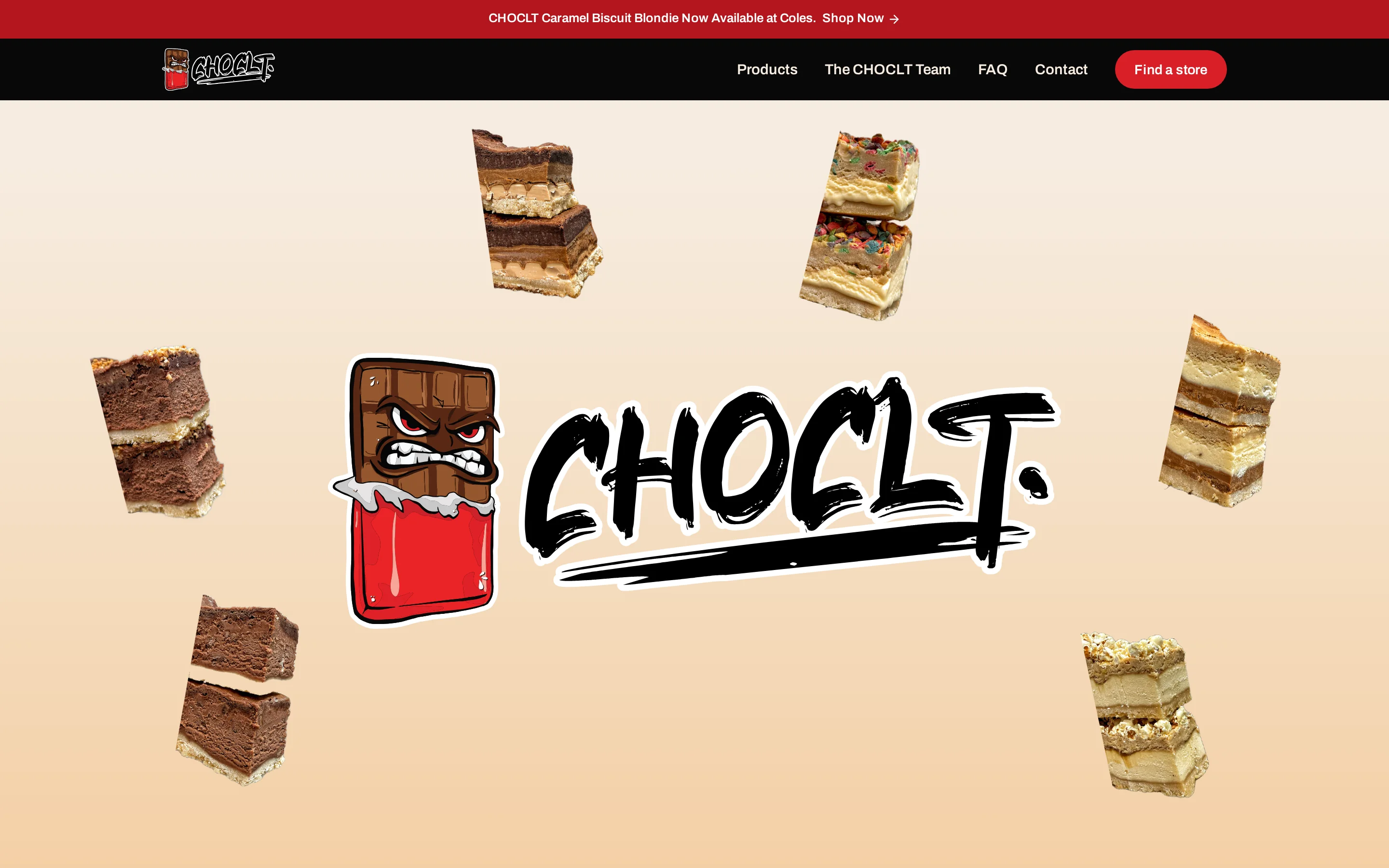 CHOCLT, Food brand website