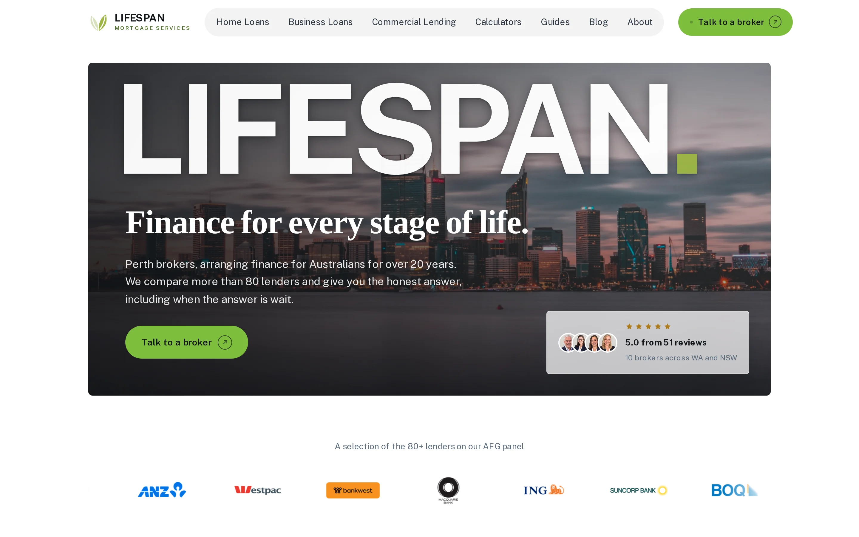 Lifespan Mortgage Services, Mortgage brokerage website